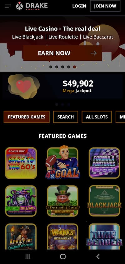 REVIEW OF DRAKE CASINO MOBILE APP: MAIN FEATURES AND BENEFITS 2